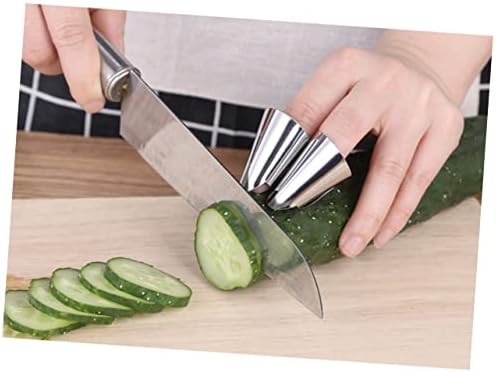 GOOHOCHY 5pcs Finger Protector Cutting Tools for Nuts and Vegetables