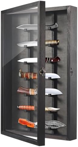 Triceratops Knife Display Case with Lockable Door 1