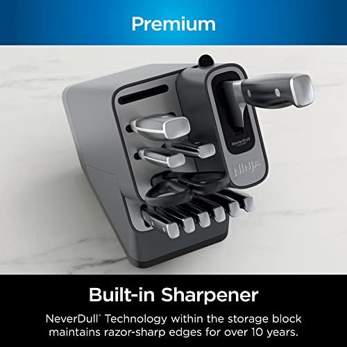 Ninja 14-Piece Knife Set with Black Block and NeverDull Sharpener