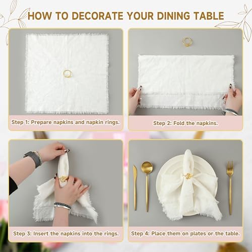 Monkkino Gold Napkin Rings