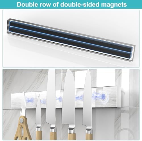 16-inch Magnetic Knife Strip No Drill Heavy Duty