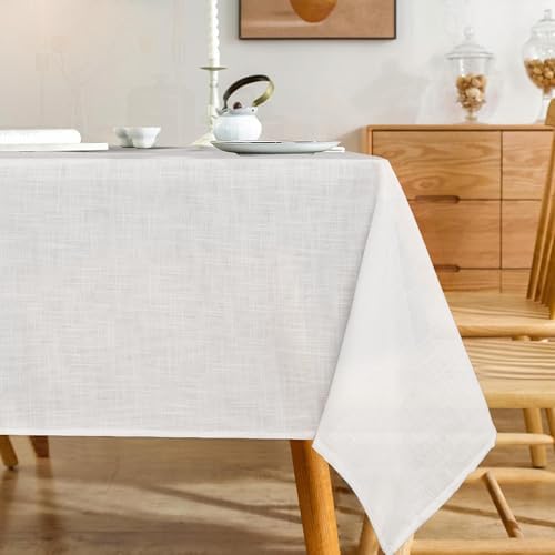 Linen Textured Rectangle Tablecloth 60x120 Inch
