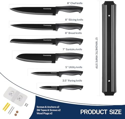 Gourmetop Kitchen Knife Set