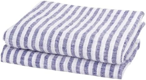 All Cotton and Linen Blue Kitchen Towels