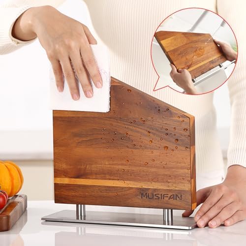 Magnetic Knife Block wStrong suction no knives for Kitchen Organizer