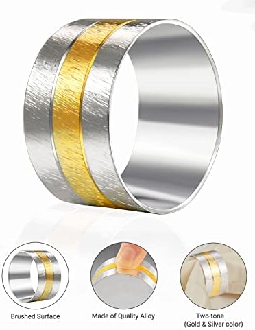 Dress Up Napkins with 2-Tone Napkin Rings from URWOOW