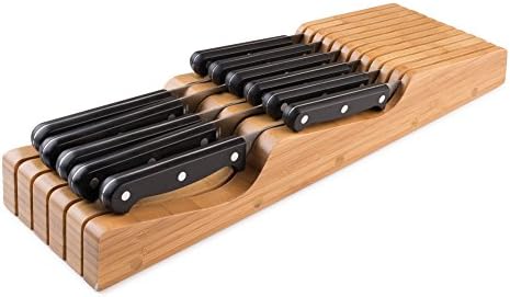 100 Pure Bamboo in Drawer Knife Block