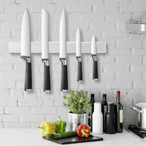 Professional 16 Magnetic Knife Strip Stainless Steel Durable Kitchen Organizer