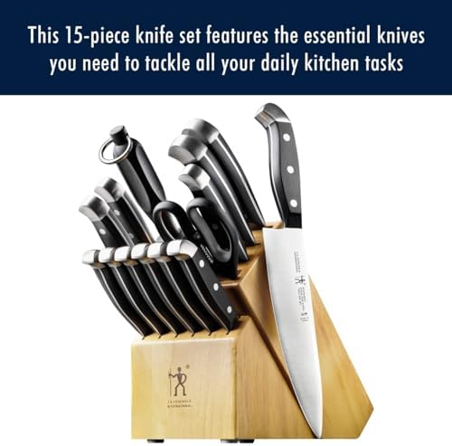 HENCKELS Premium 15-Piece Knife Set with Professionals Choice