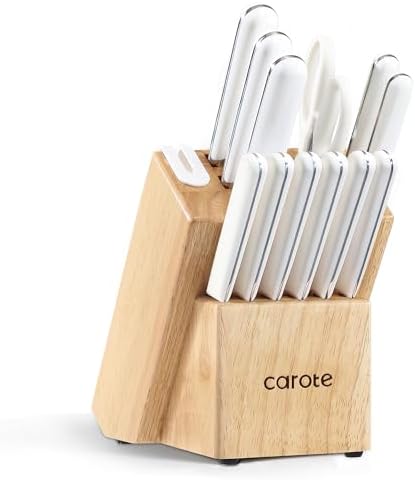 High-Quality Stainless Steel Kitchen Knife Set with Built-in Sharpener