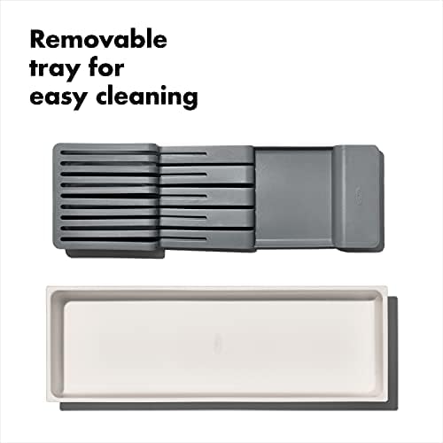 OXO Good Grips Kitchen Drawer Knife Organizer White