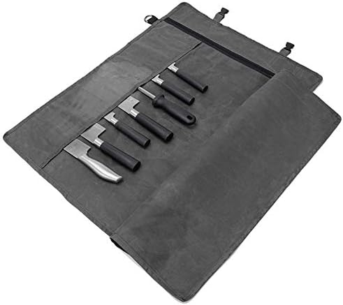 HERSENT Chefs Knife Roll Bag with 10 Slots