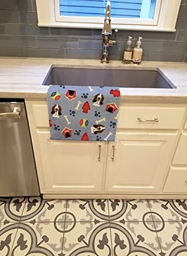 Vibrant Basset Hound Kitchen Towels Non-Brushing Dishcloth Bathroom Runes Machine Washable