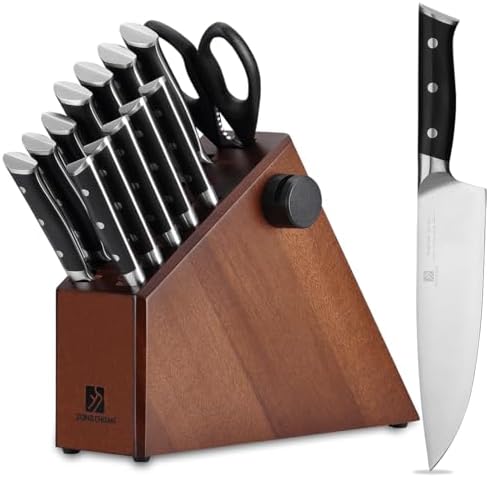15-Piece Sharp Knife Set for Home Cooking