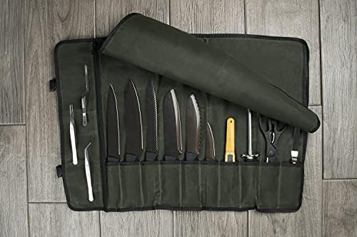 Asaya Canvas Chef Knife Roll Bag