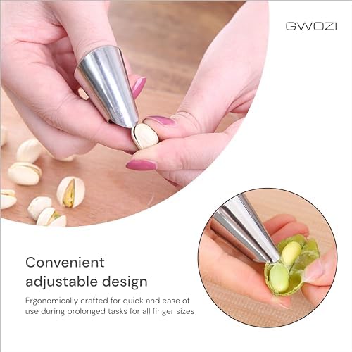 GWOZI Stainless Steel Finger Protector Kitchen Safety Set