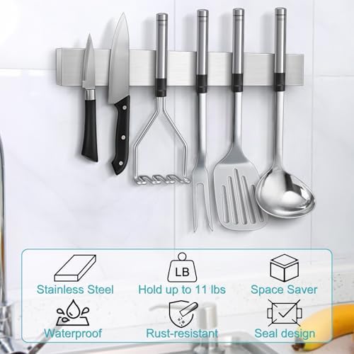 CtrlAltSlice - Magnetic Knife Holder wStrong Detent Perfect forOrganization Clean Storage