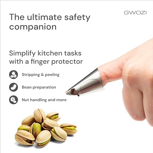 GWOZI Stainless Steel Finger Protector Kitchen Safety Set