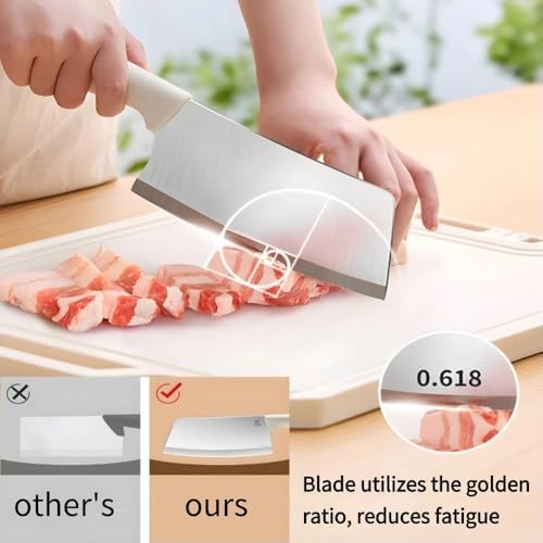 Small Knife Block Set 5PCS White Compact Kitchen Tools For Apartments Campers