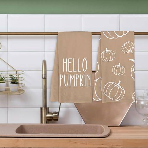 Oval Pumpkin Kitchen Towels for Home Decor and Gifts