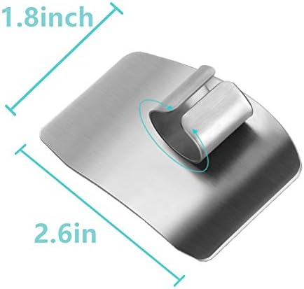 Safety-First Stainless Steel Finger Guards for Kitchen Use