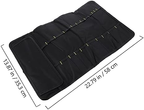 HOLIDYOYO Oxford Cloth Roll 22 Knife Organizer for Chef Use