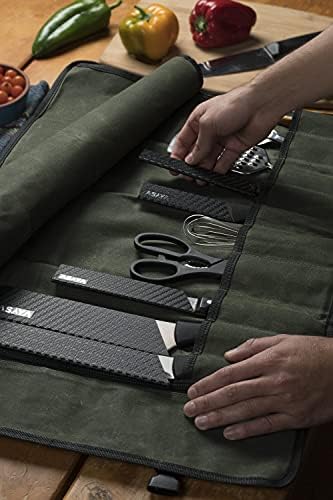 Asaya Canvas Chef Knife Roll Bag