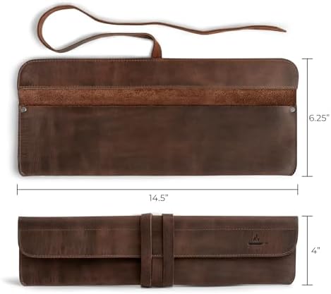 Cast Leather Co Handmade Full Grain Leather Knife Case
