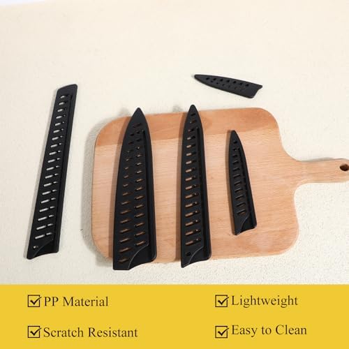 Aeaocvo 5-Piece Kitchen Knife Sheath Set