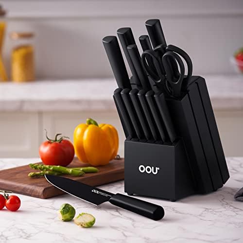 15-Piece Kitchen Knife Block Set