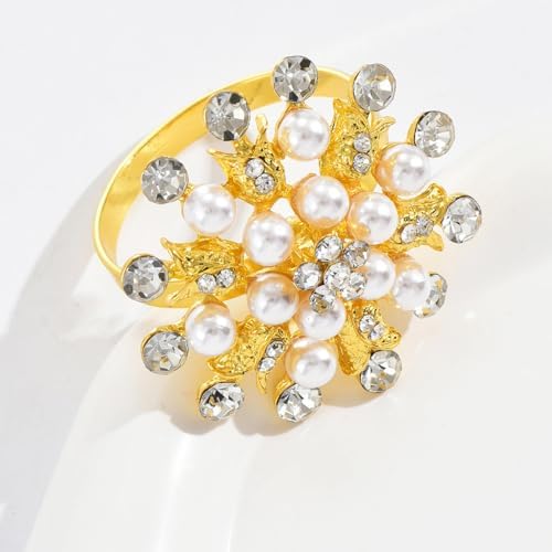Allure of Gold Napkin Rings Set of 6