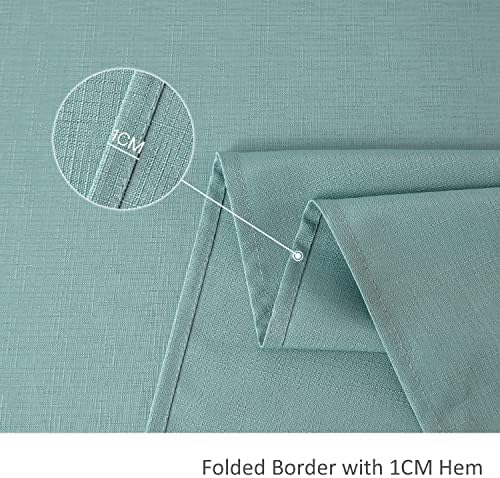 Maxmill Slubby Texture Tablecloth Slate Blue - Durable for Dining Events