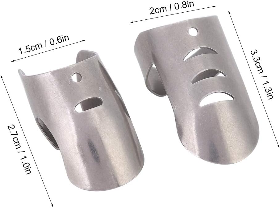 Noennull Stainless Steel Finger Guards Protect Hands While Cooking Eating