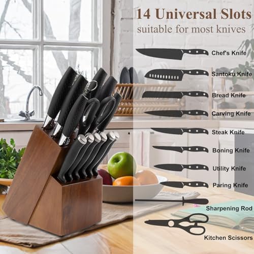 10-in-1 Universal Kitchen Knife Block