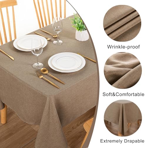 Easy to Care Durable Rectangle Tablecloth for Kitchen Dining