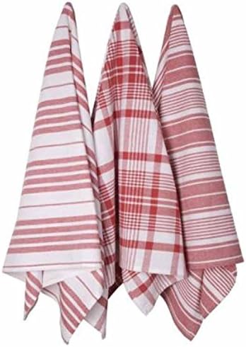 Now Designs Jumbo Pure Kitchen Towels Set of 3 Red