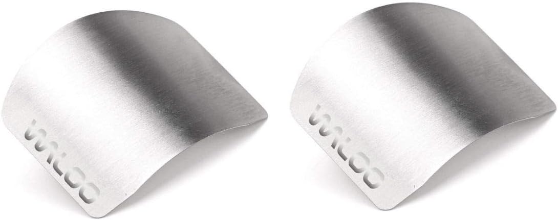 WALOO Stainless Steel Finger Guard 2 Pack Silver 1