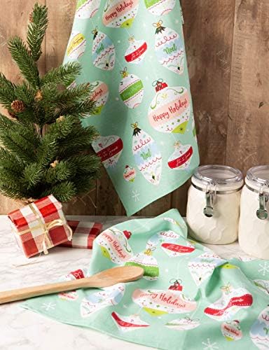 DII Holiday Dish Towels Set - 18x28 Made for Your Kitchen