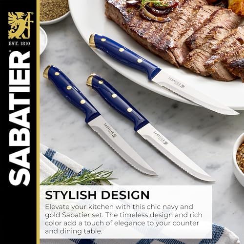 Sabatier 14-Piece Forged knives set with Acacia block