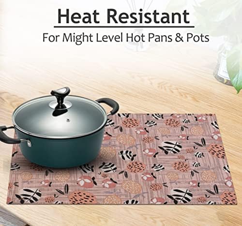 RUVANTI Modern 100 Cotton Placement Mat Set for Dining Tables 100 cotton