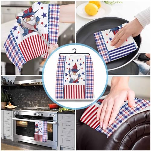 Durable Soft Kitchen Towels for Independence Day