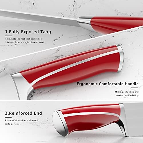 15-Piece Kitchen Knife Set with Premium stainless steel and Sharp Knives