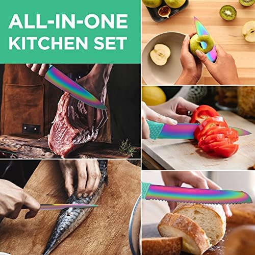 Rainbow Kitchen Knife Set
