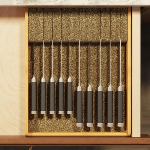 SpaceAid Large Knife Drawer Organizer bamboo insert
