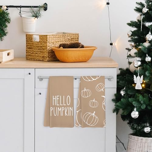 Oval Pumpkin Kitchen Towels for Home Decor and Gifts