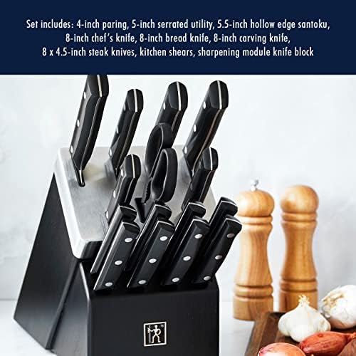 16-Piece Solution Razor-Sharp Knives Block Set
