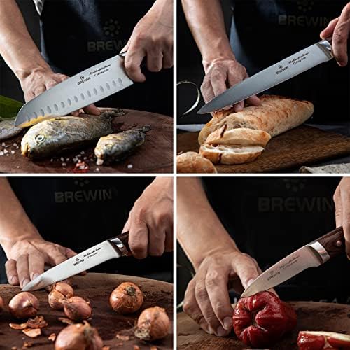 Brewins ChefiLOSOPHI Japanese Chef Knife Set 5PCS Ergonomic Design Complete Set