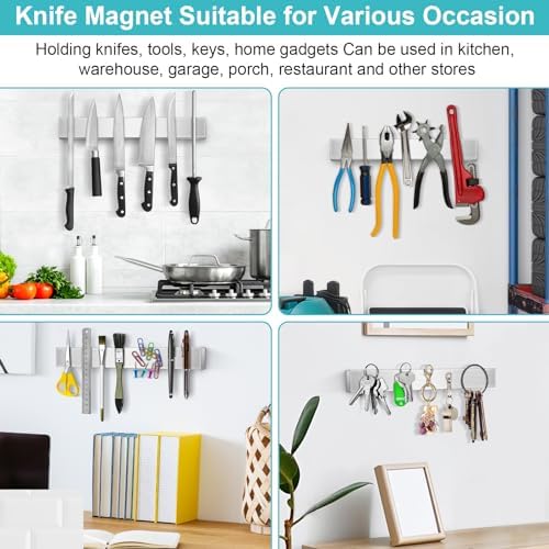 CtrlAltSlice - Magnetic Knife Holder wStrong Detent Perfect forOrganization Clean Storage