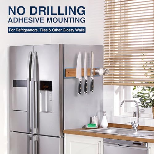Strong Magnetic Knife Holder for Walls Gourmetop - Durable Easy to Install