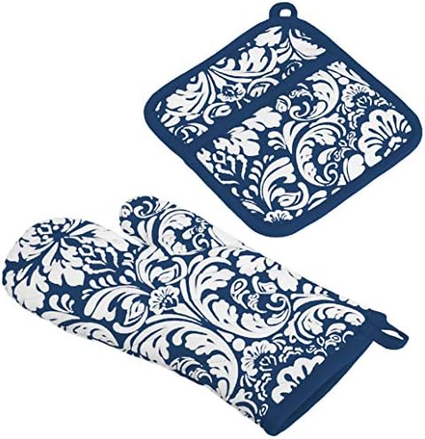 Cozy Kitchen Essentials Quilted Mitt Potholder Set